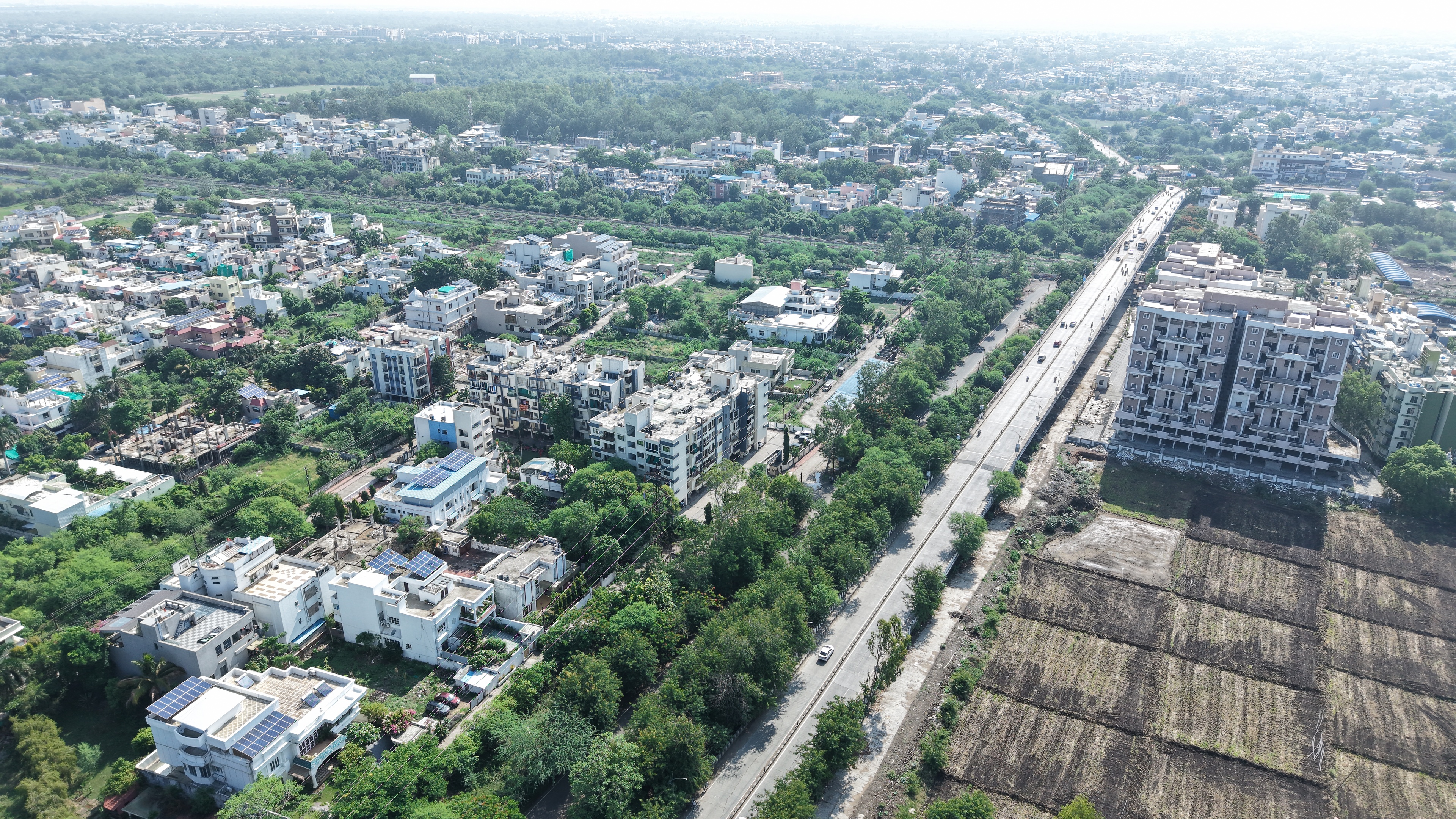 Bhopal Drone Aerial City View