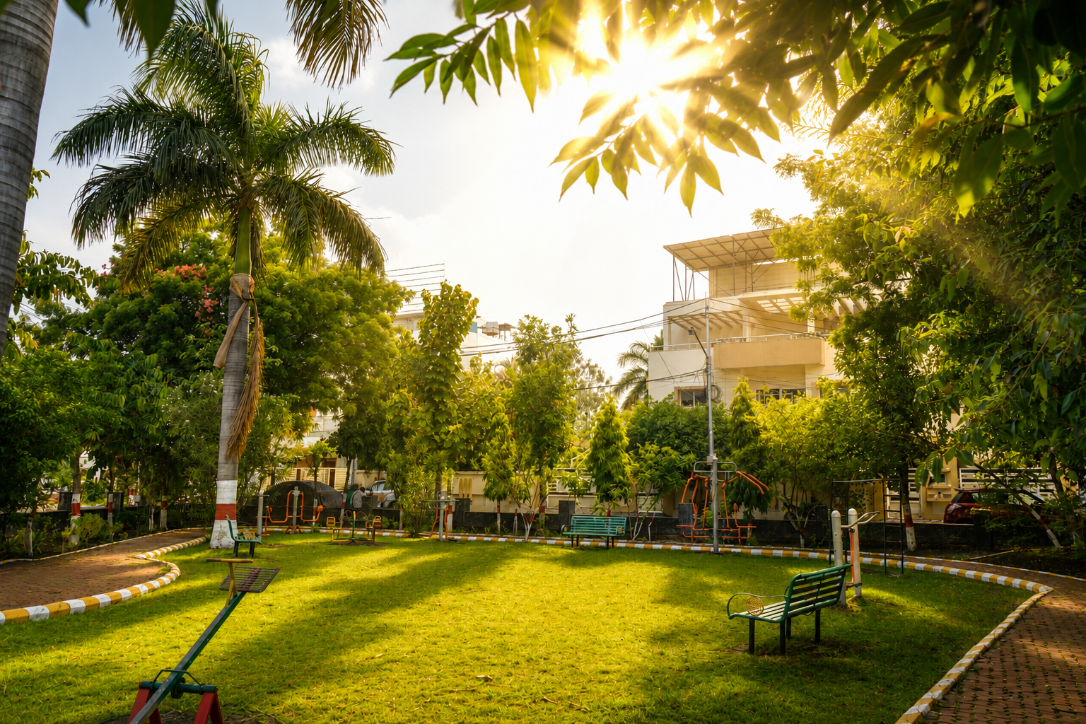 Ansal’s Pradhan — Sunshine Park & Landscaped Walking Avenues